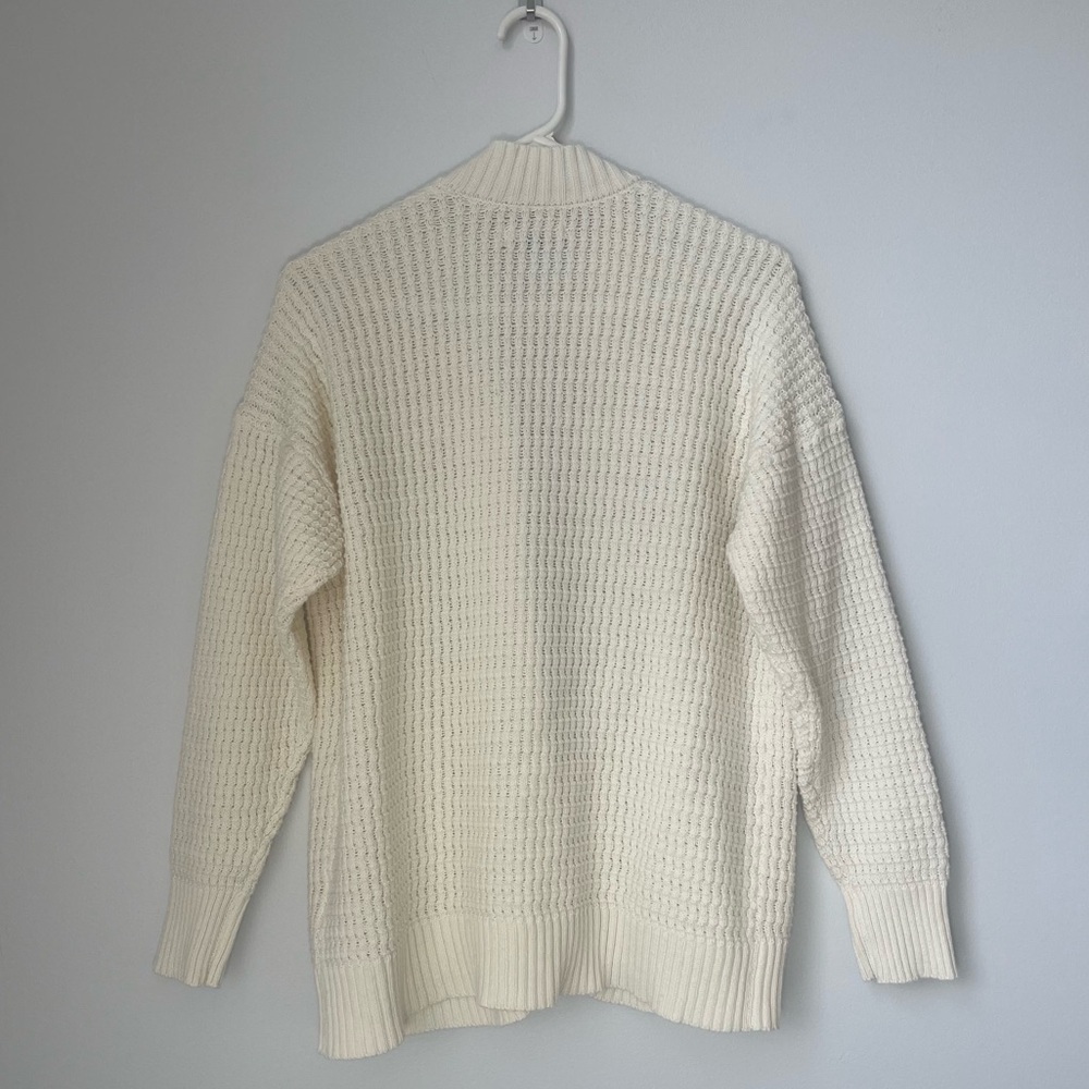 American Eagle Outfitters Knit Cardigan in Cream Size Small - Picture 4 of 6